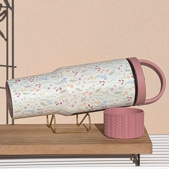 🌸 LIMITED EDITION HydroJug 40oz Sport, WILDFLOWER + Custom Boot - Picture 4 of 7